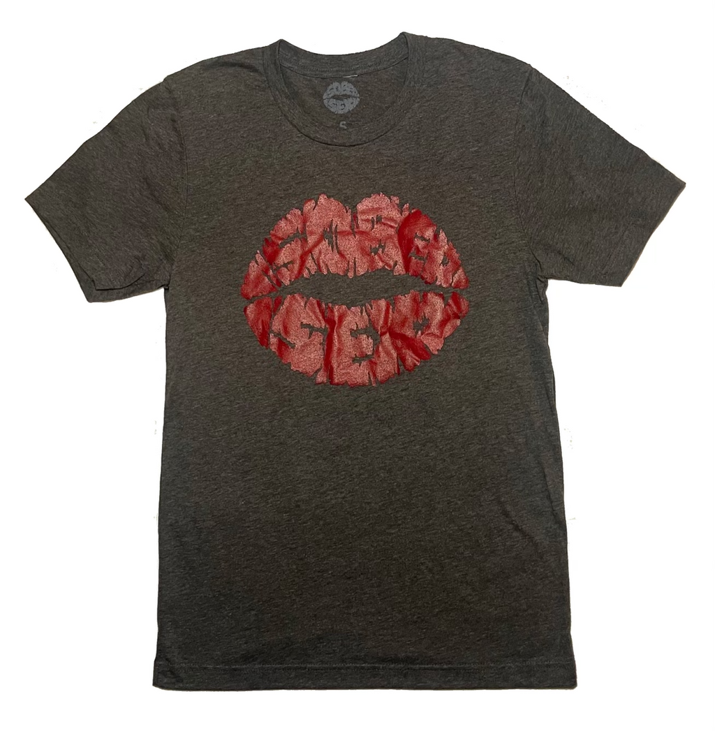 Lips Logo T-Shirt (Grey)