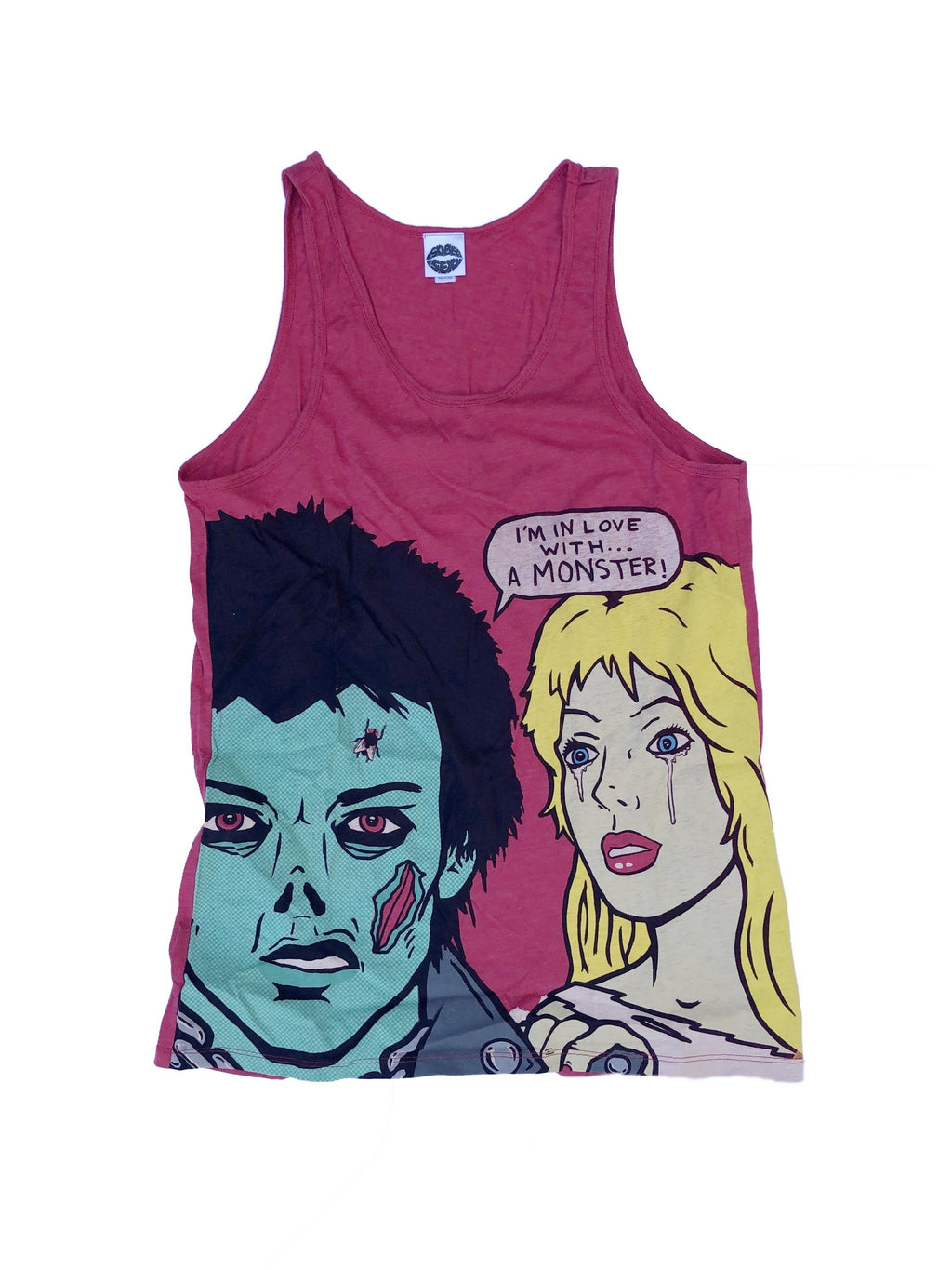 In Love With a Monster Tank Top - Red
