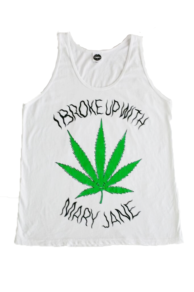 I Broke Up With Mary-Jane Tank Top (White)
