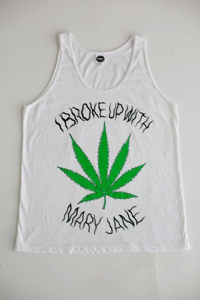 I Broke Up With Mary-Jane Tank Top (White)